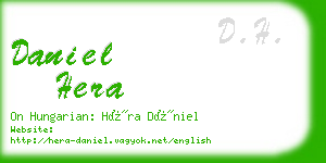 daniel hera business card